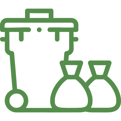 Rubbish collection step icon