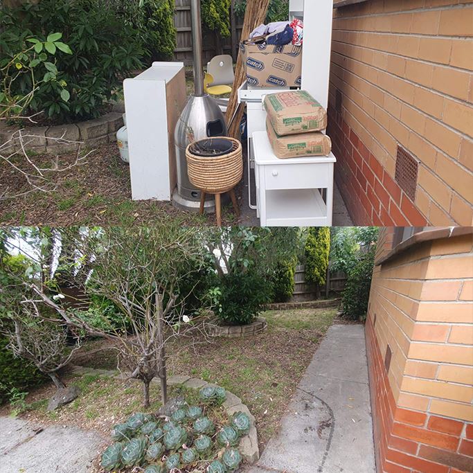 Rubbish removal before and after Melbourne